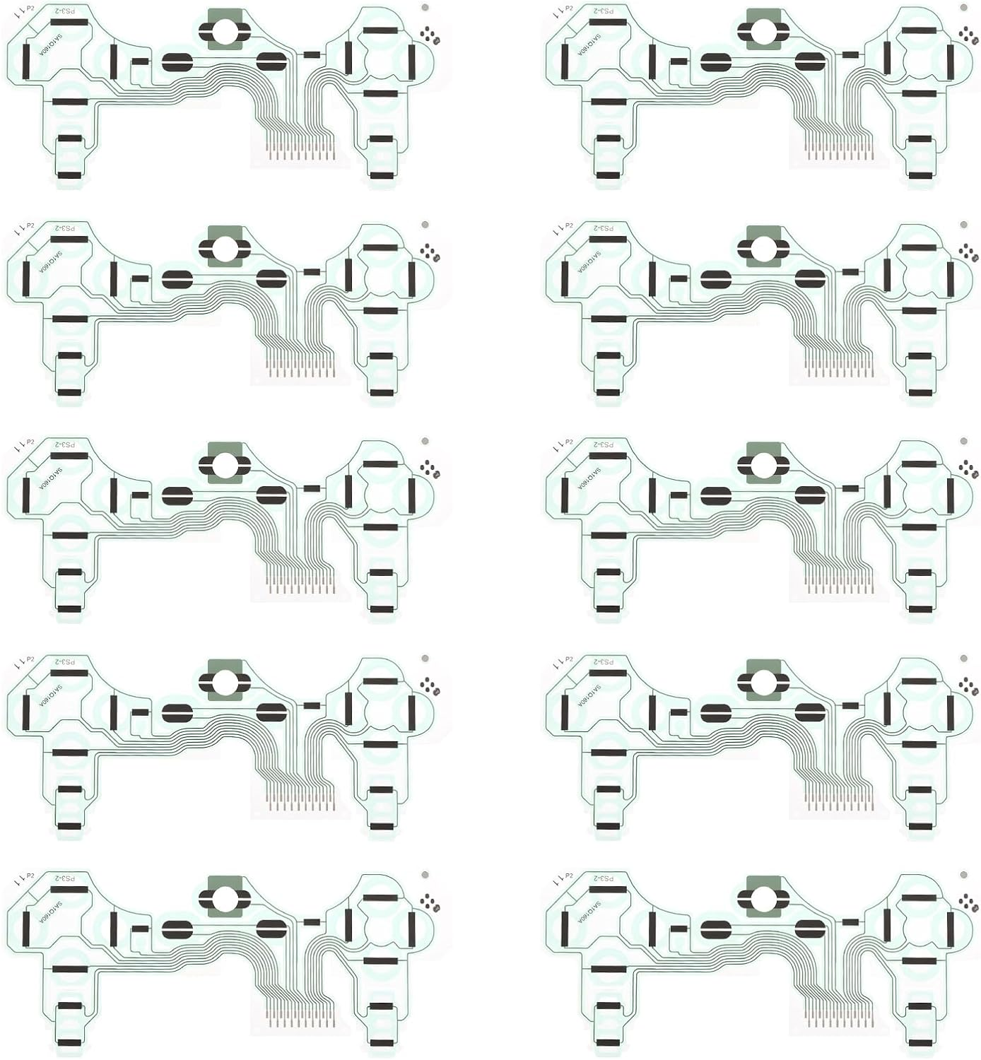 Emagtech 10Pcs Controller Ribbon Circuit Board Film SA1Q160A Compatible with Playstation PS3 Dual Shock 3 image number 4