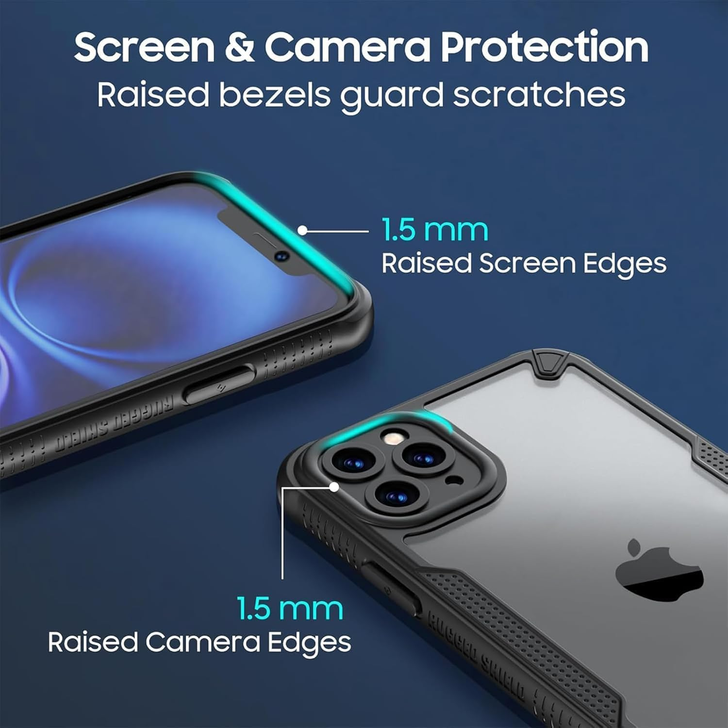 RUNGOS for Iphone Xs Max Case Translucent Matte [Remarkable Mil-Grade Shockproof] [Slim Fit, Anti-Slip Side] [Wireless Charging] 10Ft Drop Tested Bumper Cover for Iphone Xs Max Phone Case 2018 image number 4