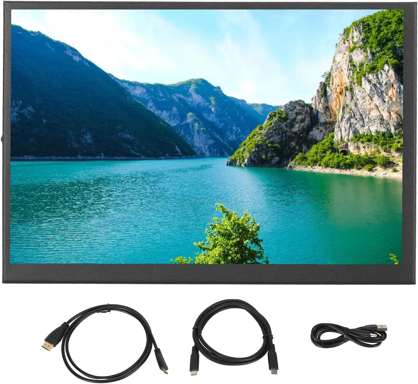 8.9 Inch Portable Touchscreen Monitor, Type-C Gaming Display for Laptop, for Xbox, for Banana Pi, Travel Second Screen