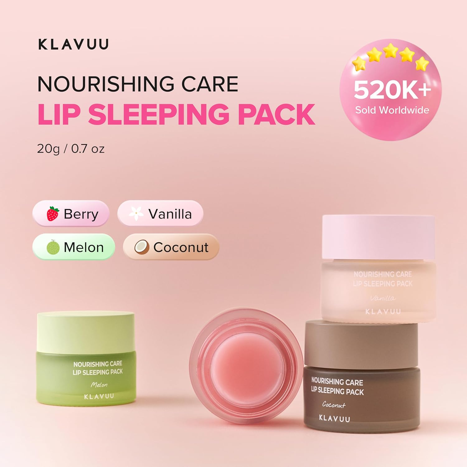 Klavuu Coconut Nourishing Care Lip Sleeping Pack 20 G image number 2