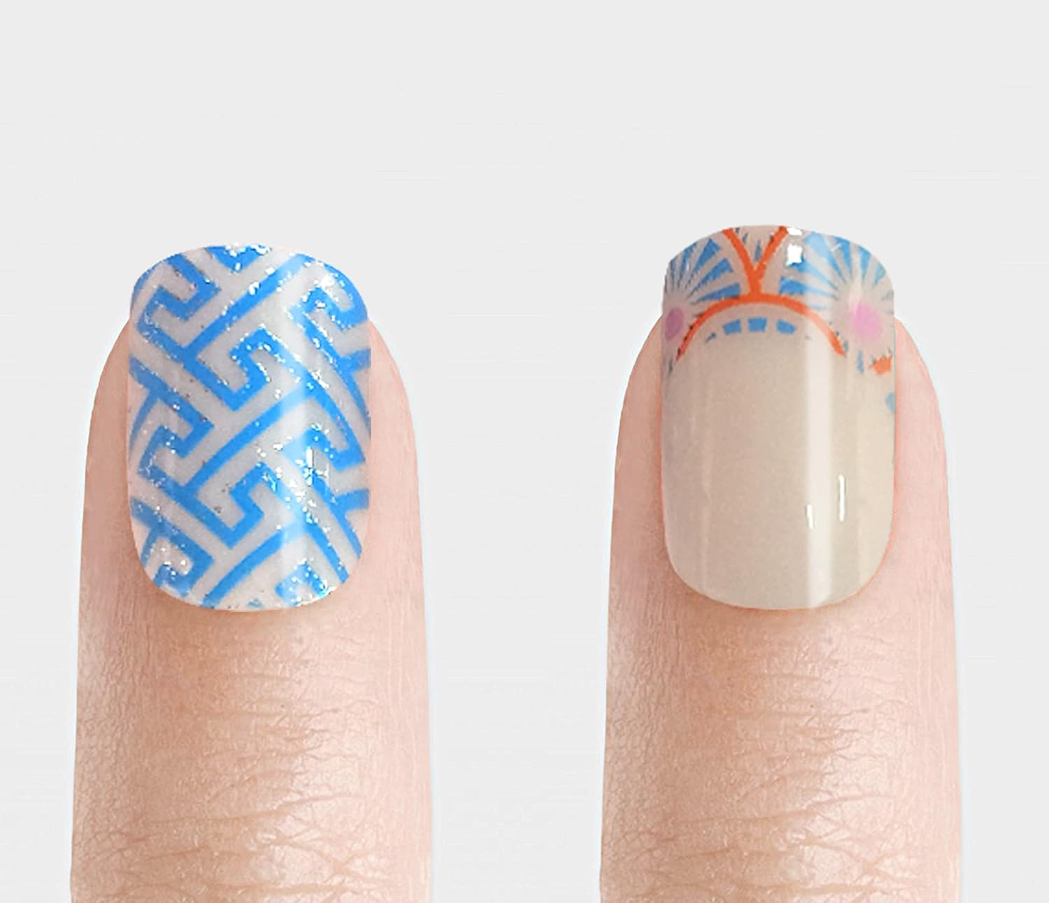 Mayqueen 120 PCS 5 Pack Children Artificial Fake Nails with Two Glues Full Cover False Nail Kits for Kids (So Cute) image number 6