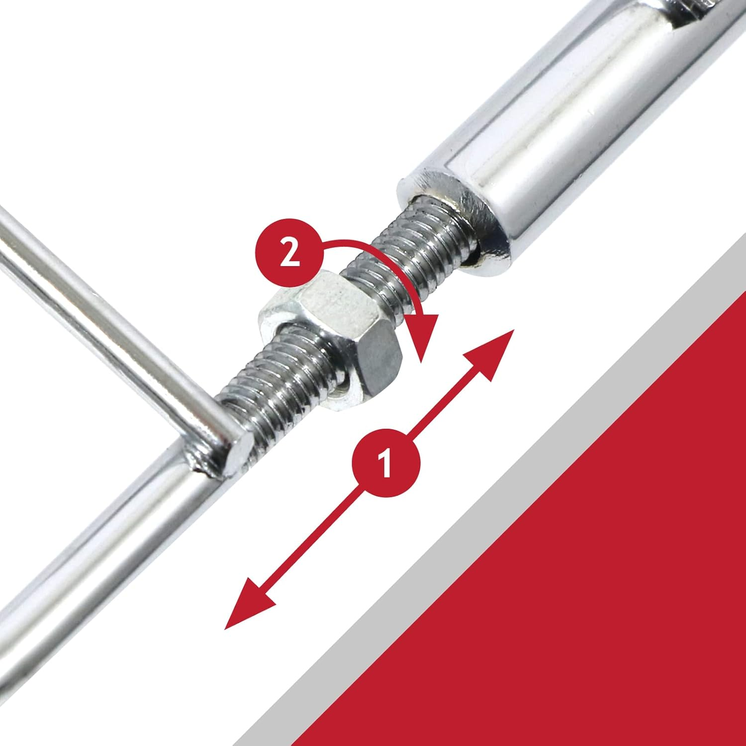 SPARES2GO Universal Extendable Adjustable Shelf with Locking Arms for All Oven Cooker & Grill (360Mm - 590Mm) image number 1