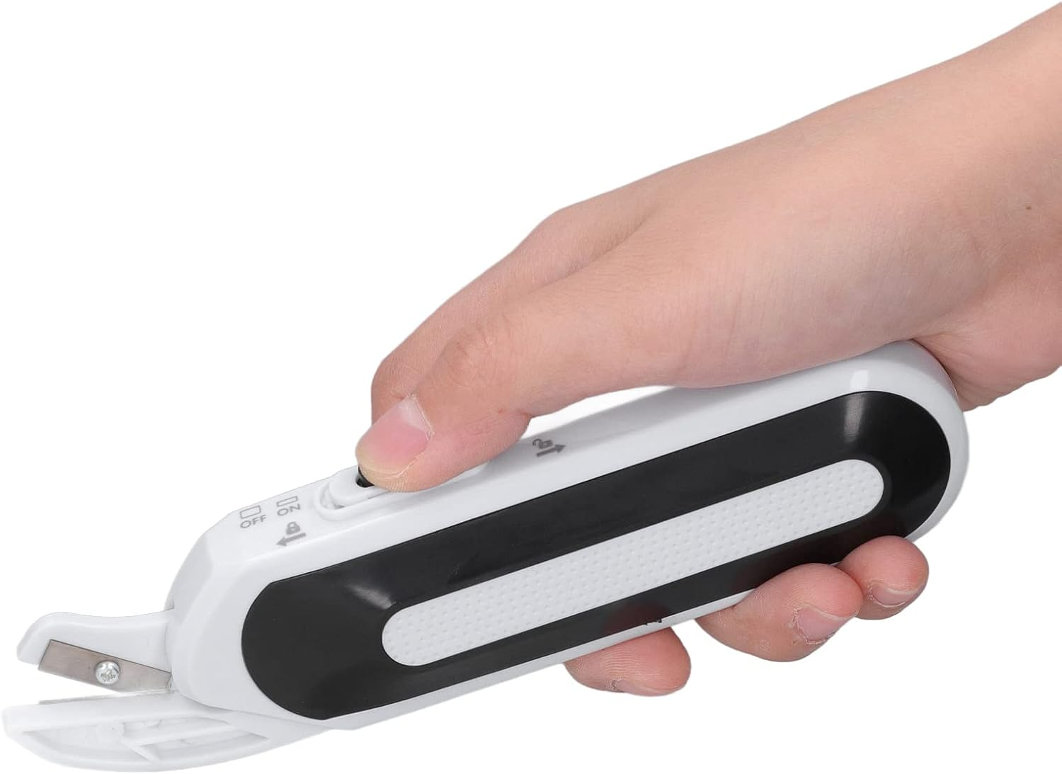 Cordless Electric Scissors - Multi-Purpose Fabric, Carpet & Leather Cutter - Battery Powered Gift Wrap & Home Use Electric Scissors