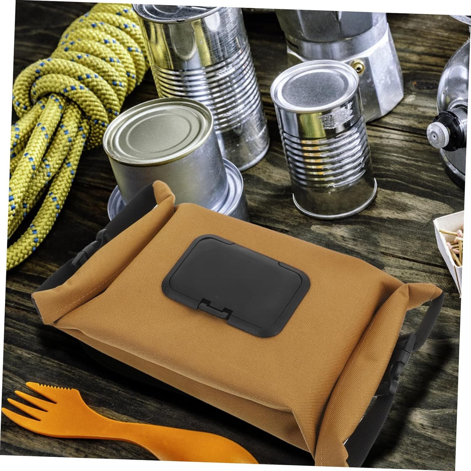 Portable Wipes Dispenser Travel Wipe Case Reusable Wet Tissue Holder for Car Camping Hiking Refillable Container image number 6