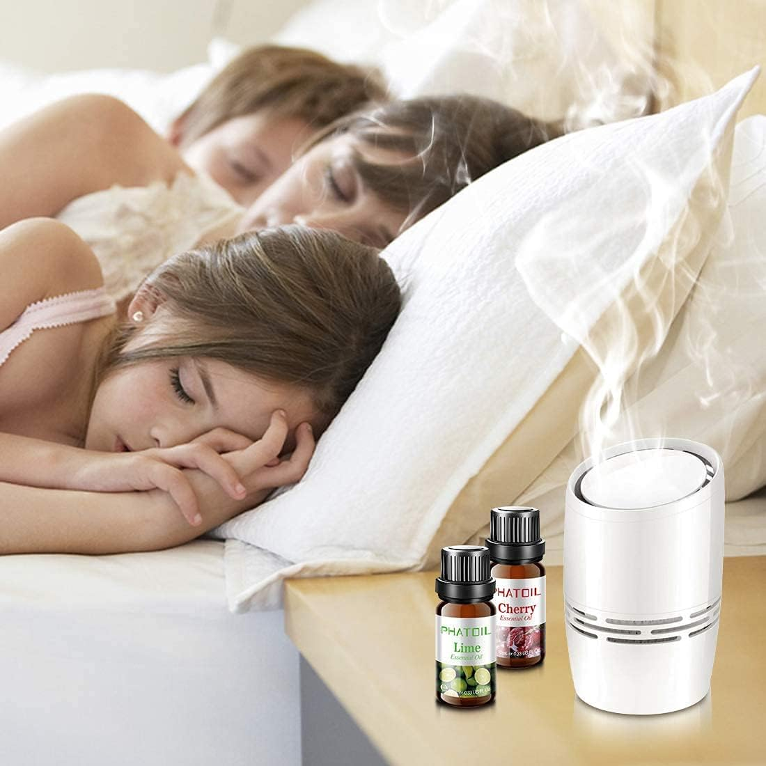 PHATOIL Fruity Fragrance Essential Oil Set 10 X 10 Ml, Aromatherapy Premium Grade Oils Kit, Cherry, Mango, Coconut, Lemon, Apple, Passion Fruit, Watermelon, Sweet Orange, Lime, Strawberry image number 5