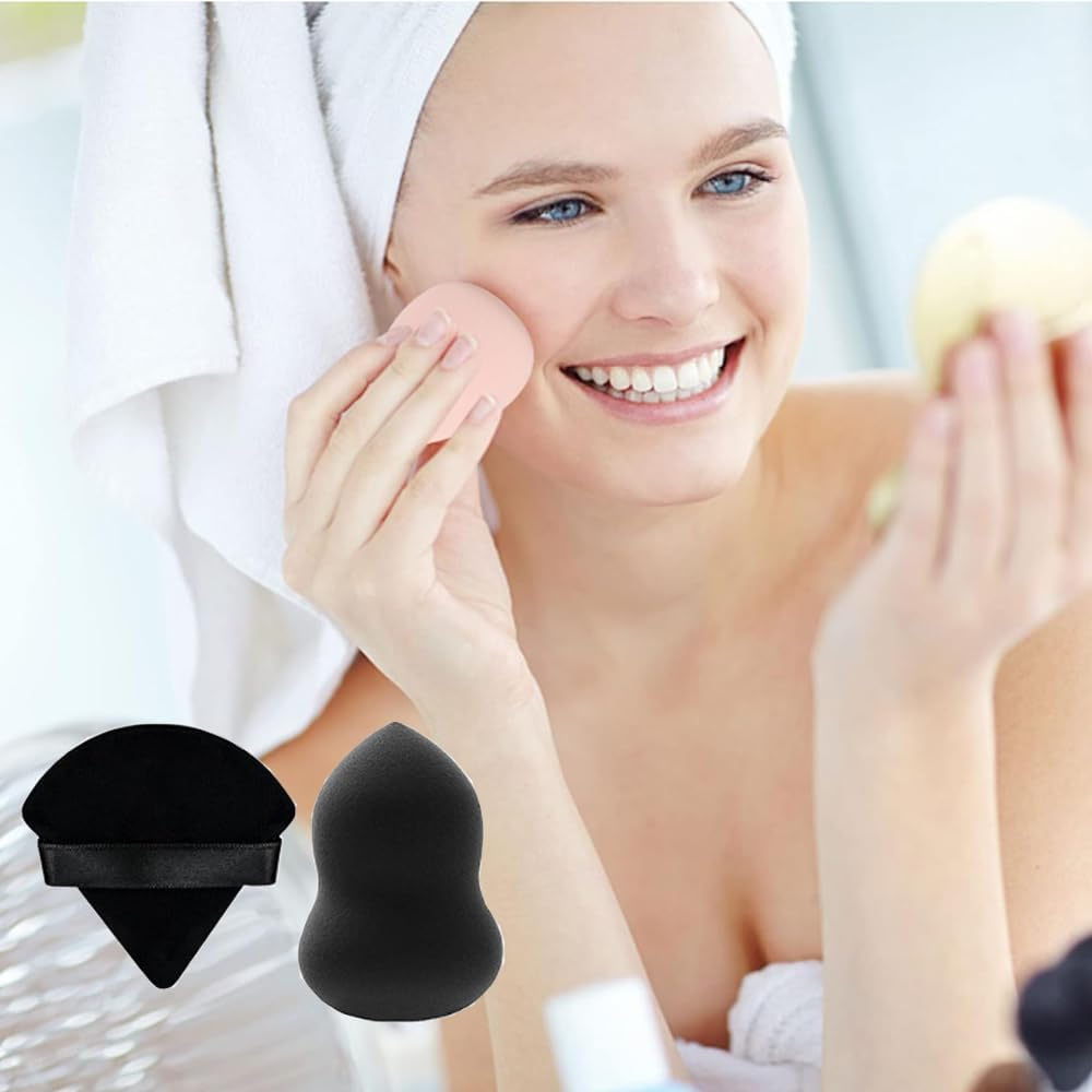 Face Makeup Tools Set - Foundation Concealer Brush, Blenders & Sponges and Powder Puffs, for Blending Cream Powder Buffing, Beauty Cosmetic Foundation image number 1