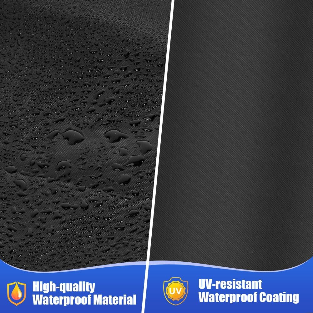 OFFCUP Weatherproof Grill Cover, 210D Oxford, Gas Grill Cover, Tear-Resistant BBQ Cover, Windproof, Uv-Resistant, Rust and Mould (70 X 47 X 30 Cm) - 106X58X46Cm image number 5