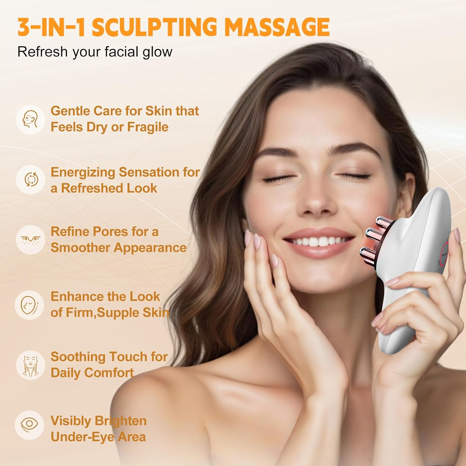 Cotsoco 3-In-1 Body Sculpting Machine - Cellulite Remover Massager for Stomach, Arms, Legs, Lymph Drainage Massage & Skin Firm Tool at Home for Women