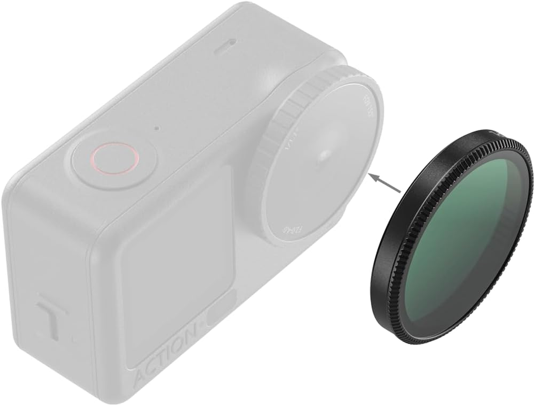 Smallrig Filter Kit for DJI Osmo Action 6, ND16/CPL & 1/4 Black Mist Filter Kit with Silicone Cover, Snap-On Mount, No Need to Remove Lens, Action Camera Accessories for Video Photography-5896
