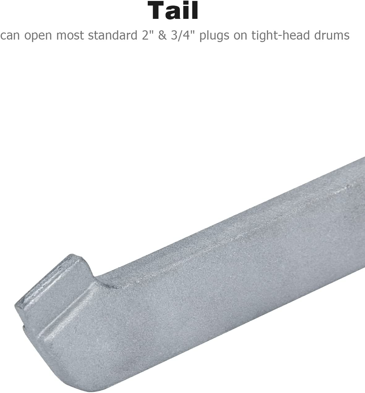 Mellbree Aluminum Bung Wrench - Gallon Drum Opener Tool for 10, 15, 20, 30, 50, 55 Gallon Barrels - Fits 2 Inch and 3/4 Inch Bung Caps image number 2