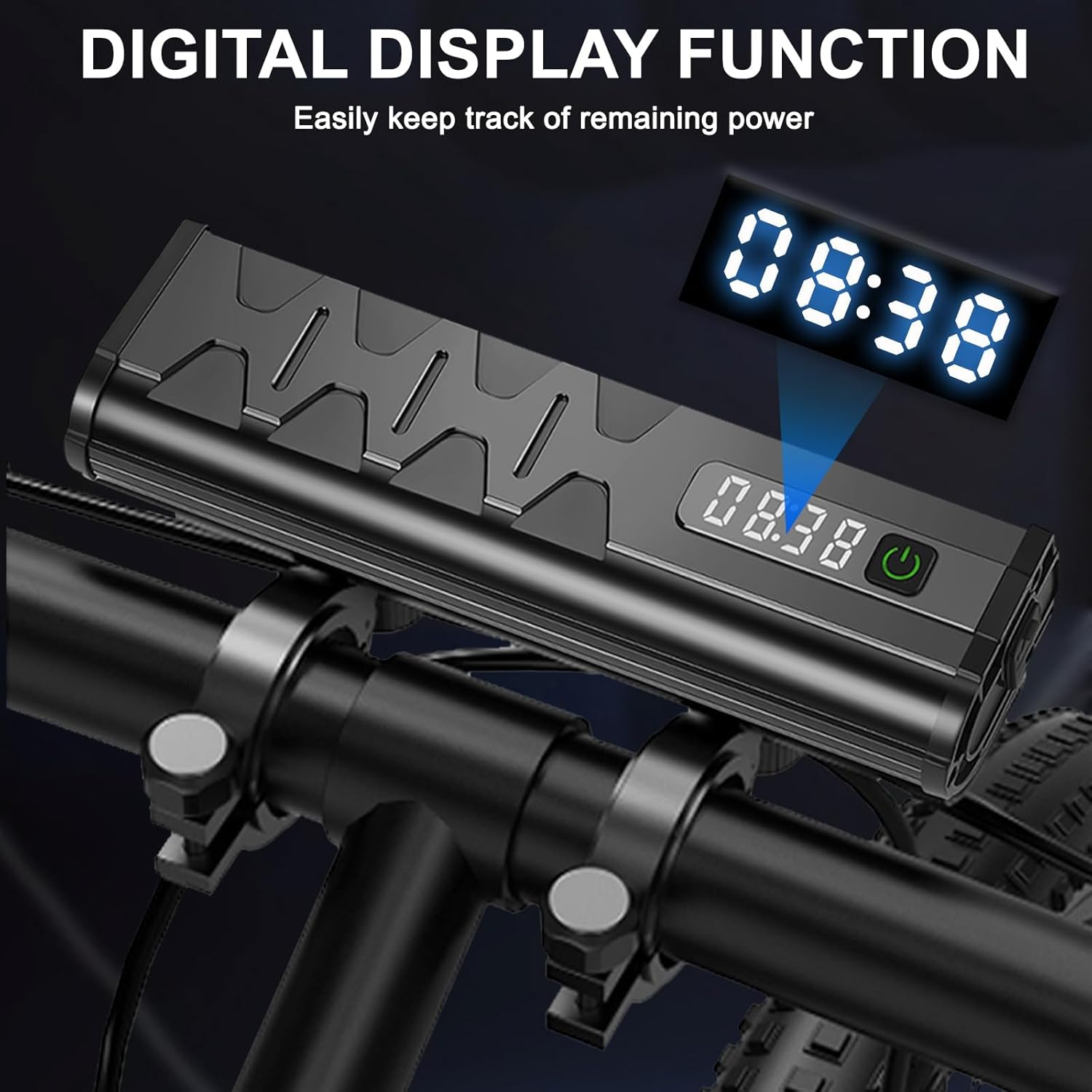 4800 Lumen Bike Lights, USB-C Rechargeable Bicycle Light, Super Bright Bike Lights for Night Riding, IP65 Waterproof Bicycle Headlight, for Commuters Adults and Children image number 2