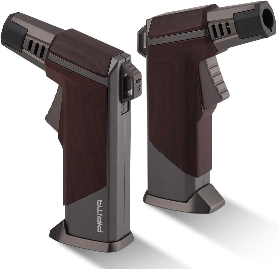 Kitchen Blow Torch for Cooking & Diy,Soldering Torch Lighter with Safety Lock and Adjustable Flame Refillable Butane Gas Lighter for Creme Brulee, Welding, Industrial (Butane Not Included) image number 6