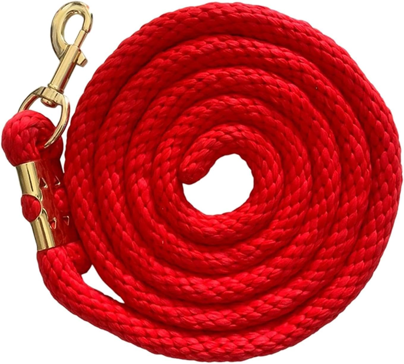 Gihioue Horse Lead Rope, 6.5Ft Long Cable with Push Button - Training Lead, Long Rope, Pet Accessories, Dog Lead
