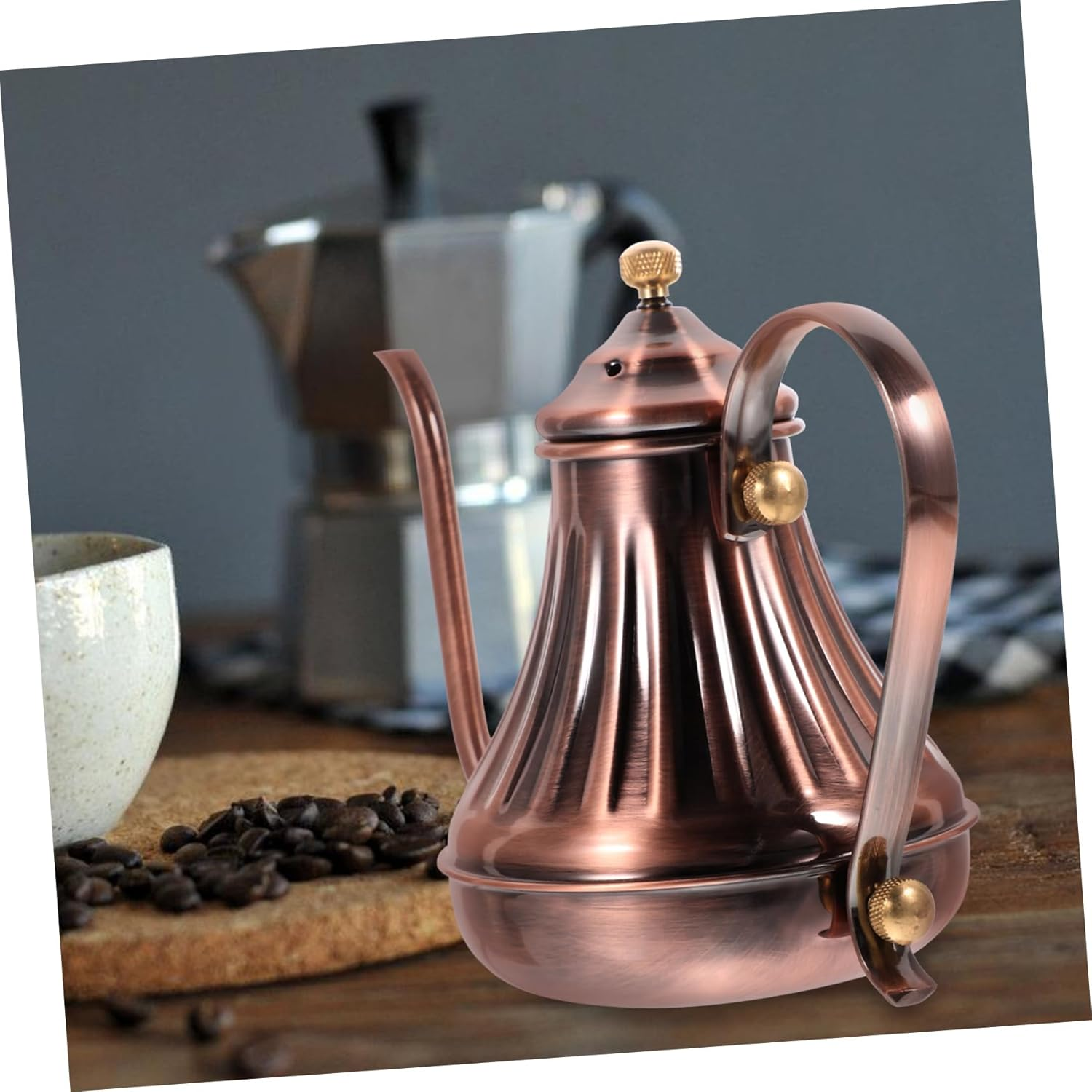 Practical Holder Long Spout Tea Kettle Portable Stainless-Steel Pot for Coffee Drip Spout image number 6