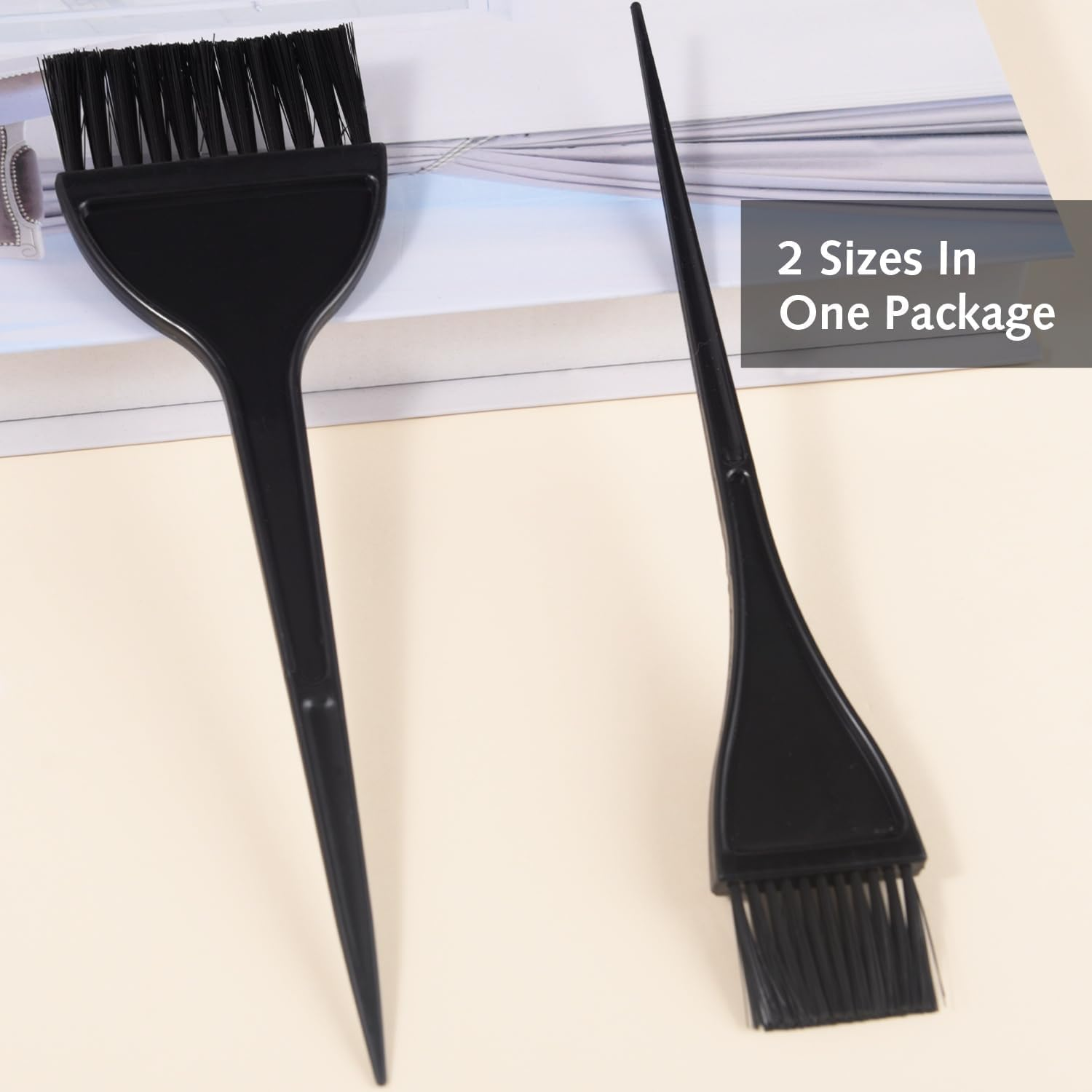 Pack of 2 Hair Colouring Brushes, Hair Colouring Tools for DIY Hair Colouring, Salon Hair Colouring image number 3