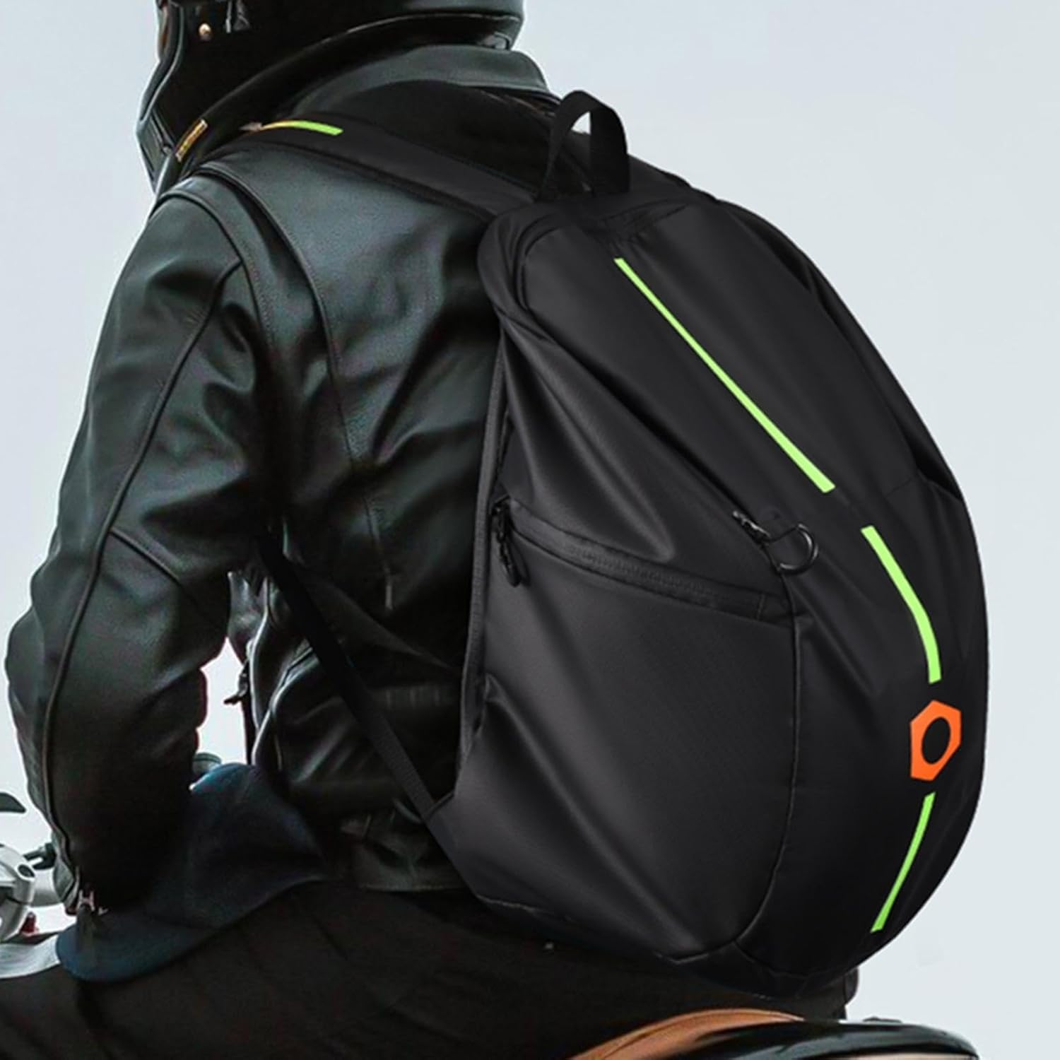 Generisch Unisex Adult Motorcycle Helmets Backpack, Ergonomic Design, Waterproof, 3 Compartments, 1.15 Pounds, 29X34X29 Cm, Black image number 1