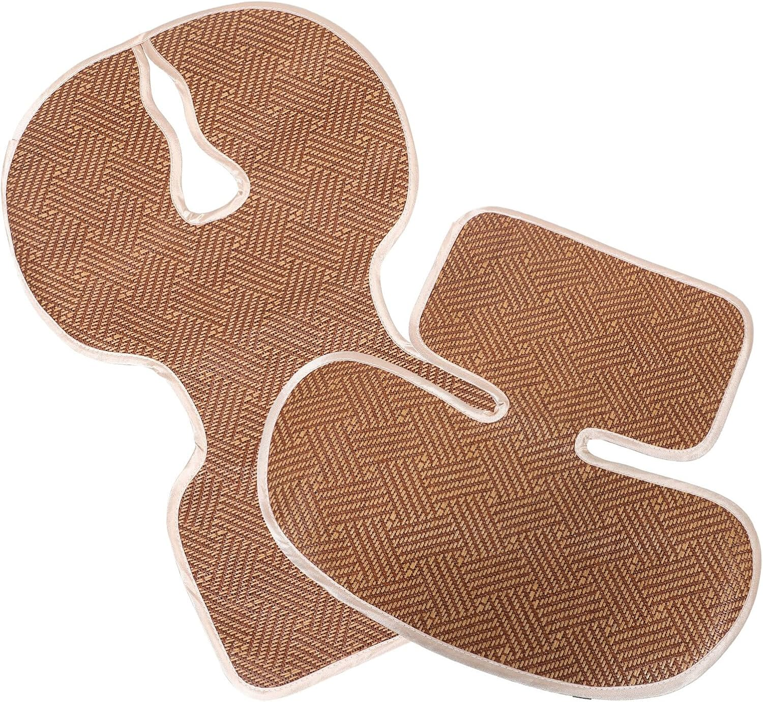 Breathable Stroller Seat Cushion Rattan Cooling Pad, Universal Pram Liner Insert Mat for Summer Comfort and Support image number 1