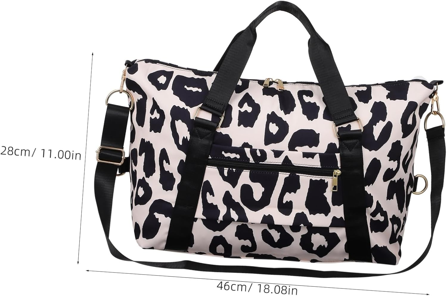 Abaodam Large Capacity with Cow Pattern Shoulder Strap for Short Trips Fitness Business and Camping image number 3
