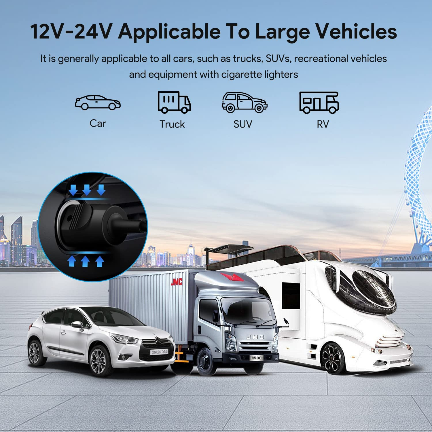 KFD 118W 100W 18W USB-C Laptop Charger Car Cigarette Lighter DC Adapter for Nintendo Switch 2, HP Dell Macbook Pro Air LG Razer Blade Stealth 13 MSI Lenovo Samsung PD3.0 QC3.0 Type C DC 12V-24V image number 4