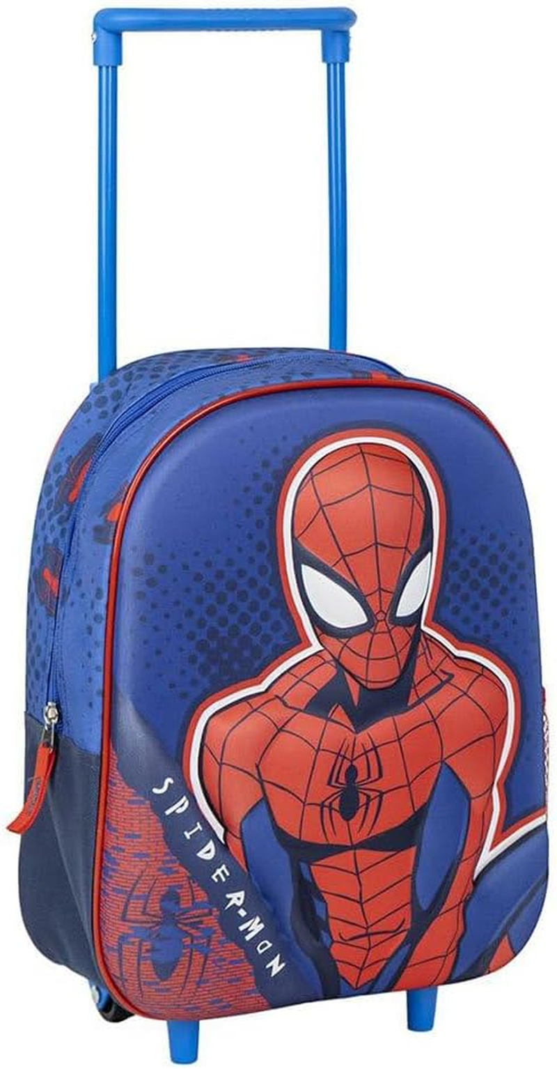 CERD&Aacute; LIFE'S LITTLE MOMENTS Unisex Children'S 3D Spiderman Backpack Blue, Blue, S, Casual image number 2