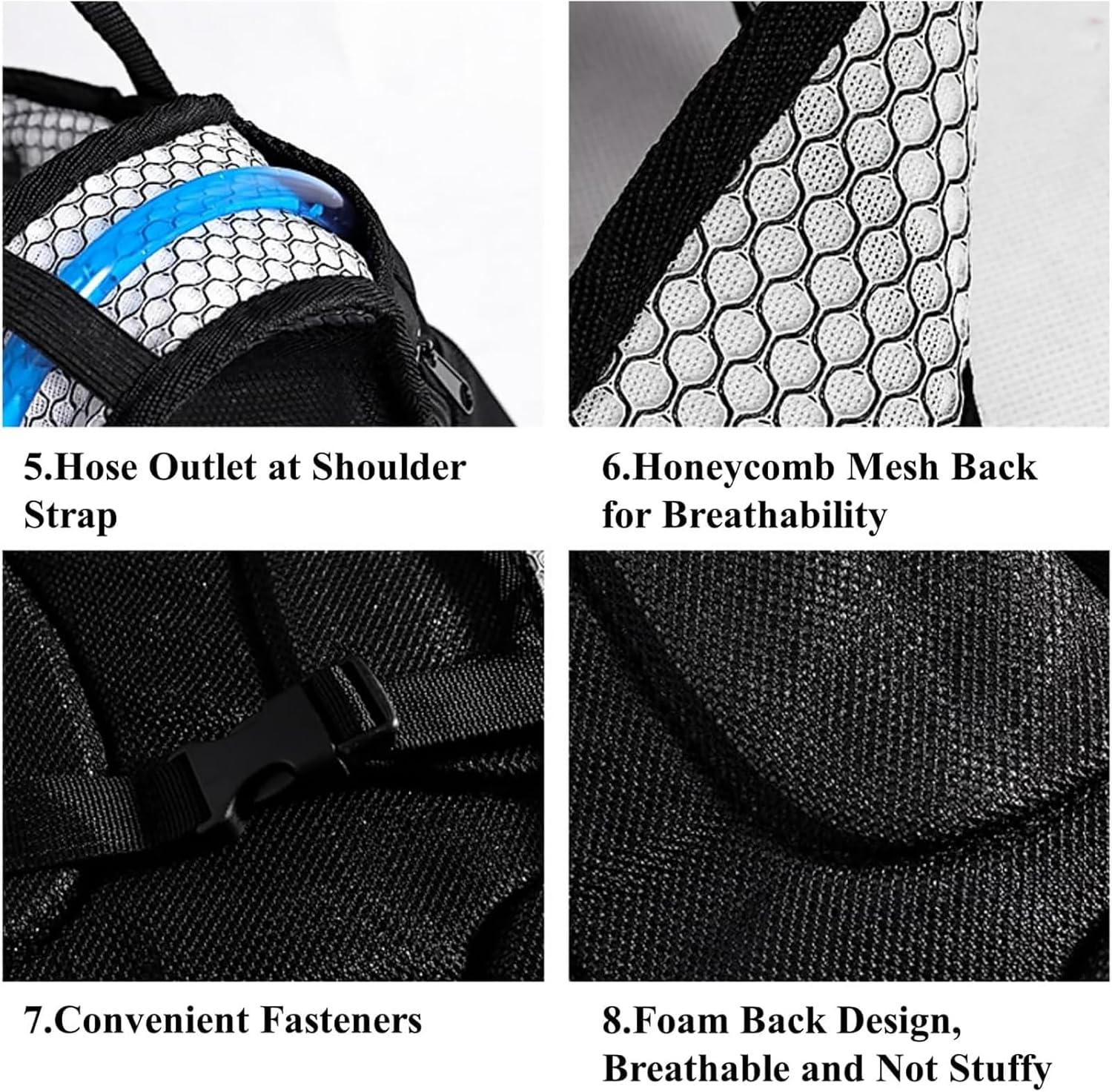 Hydration Vest Backpack, Running Vest Outdoor Master Hydration Backpack Pack Lightweight Water Running Vest for Hiking Trail Running Cycling Race Marathon