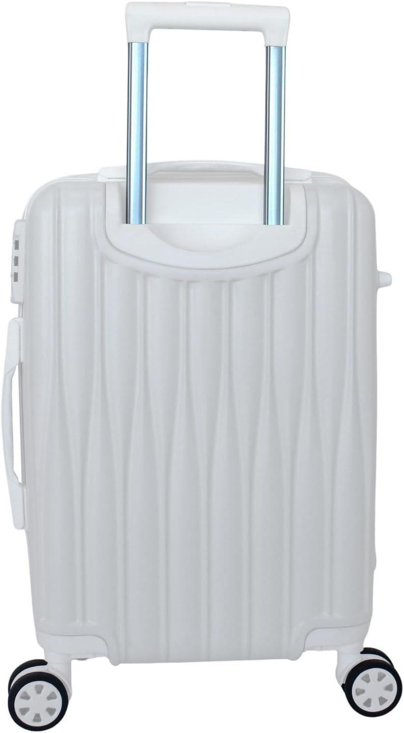 World Traveler Horizons 3-Piece Expandable Spinner Luggage Set, Cream White, Cream White, One_Size, Horizons 3-Piece Expandable Spinner Luggage Set image number 2