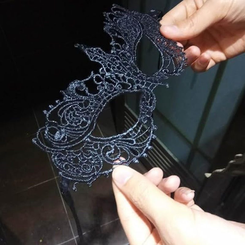 ZUJIACUN Couples Masquerade Masks, Cosplay Party Masks, Halloween, Dance Christmas Decorations, Lace Masks for Men and Women image number 3