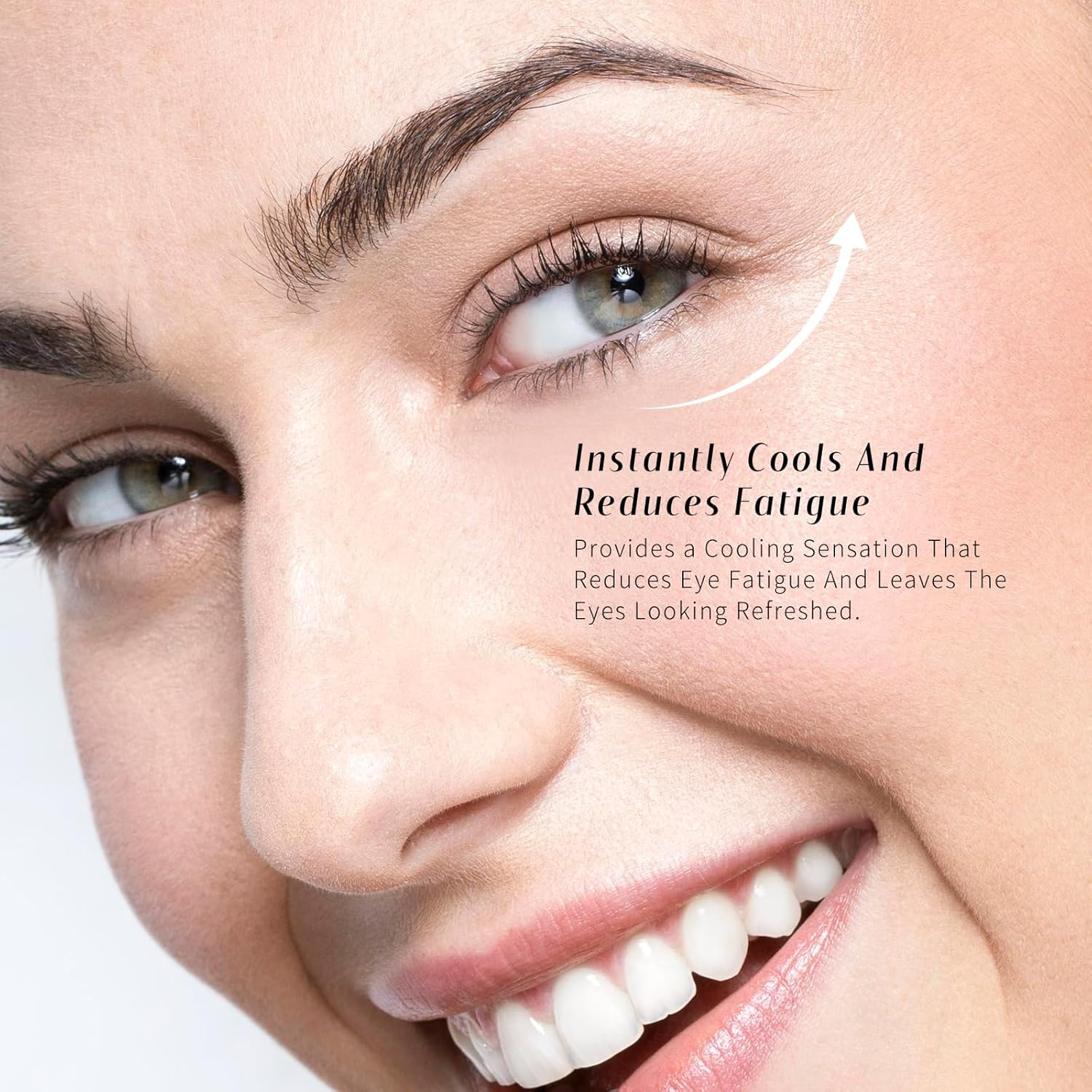 Cooling Eye Balm under Cream for Dark Circles Puffiness, Reduces Fine Lines & Wrinkle under Treatment, Hydrating Balm for Eye Bags image number 4