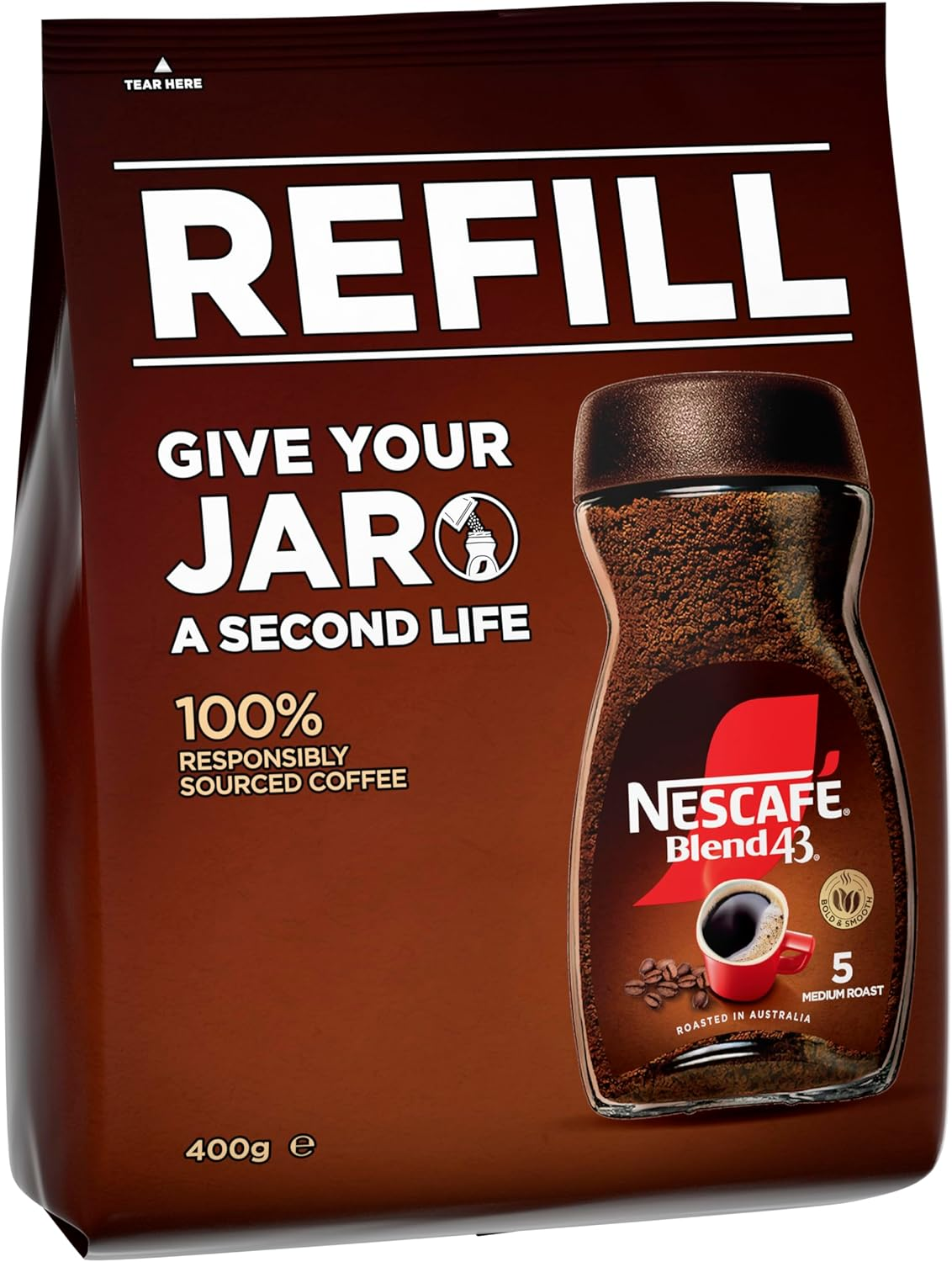 NESCAF&Eacute; Blend 43 Instant Coffee Refill 400 G image number 3