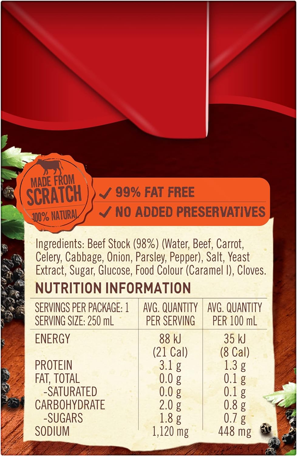 Campbell'S Beef Real Stock 250 Ml image number 2