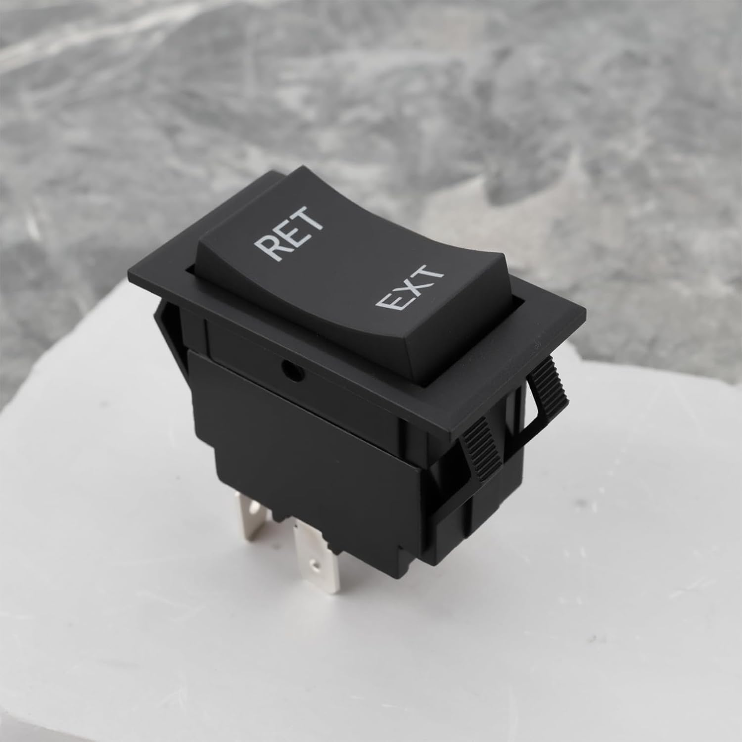 2Pcs 4Pin Momentary RV Jack Rocker Switch KCD2-7 15A 250V for Tongue Jack Retract Extend image number 5