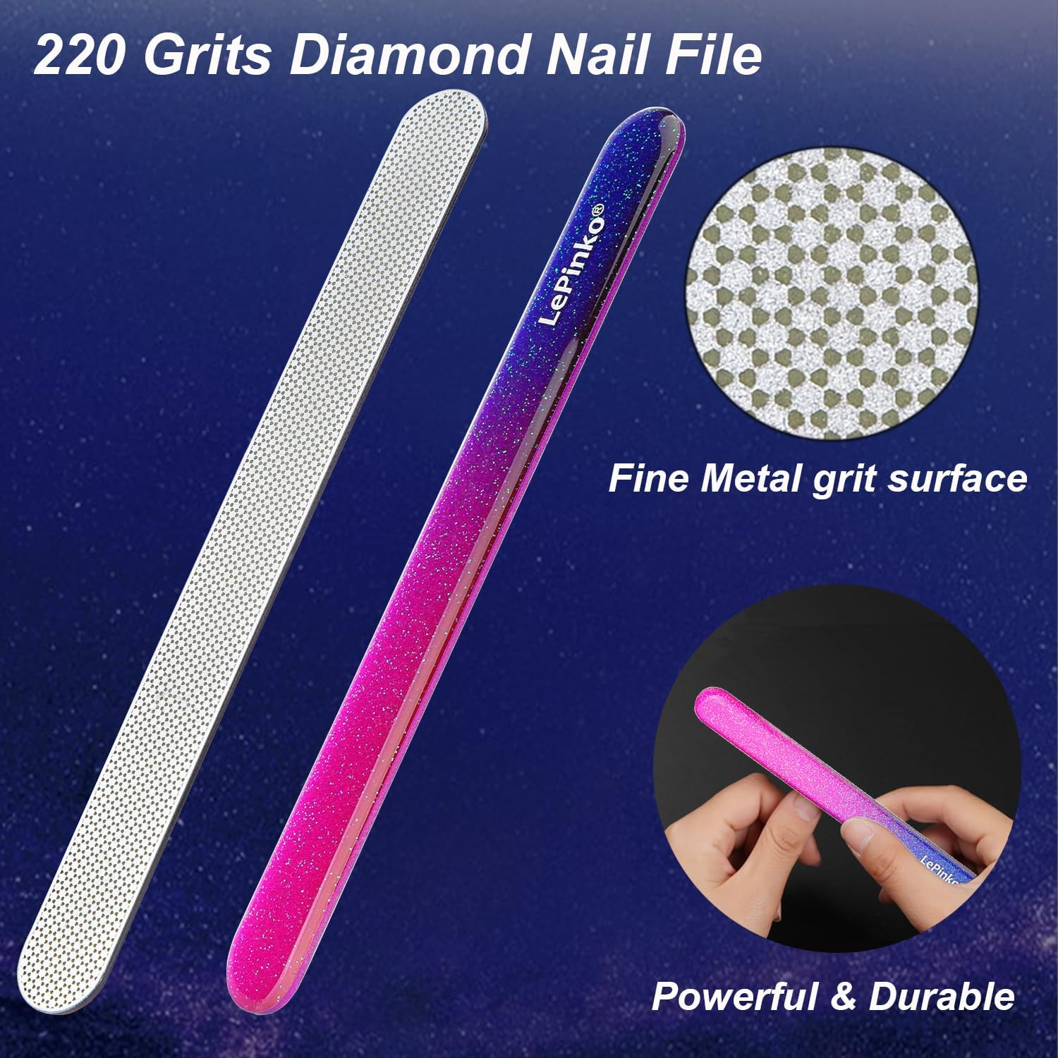 Long Lasting Nail File and Buffer Set, Rose Red Powder&hellip; image number 6