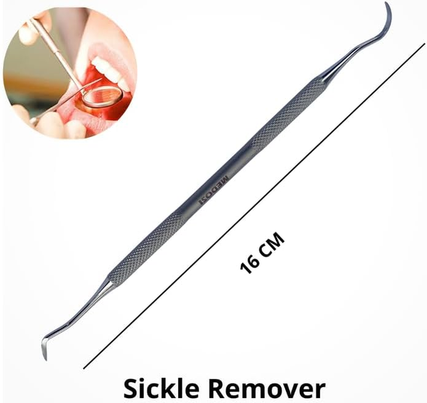 Pack of 6 Dental Tools Hygiene Kit Toothpicks - Professional Plaque Remover Teeth Cleaning Tools Dental Kit - Dental Pick Tartar Remover Oral Care Dentist Kit image number 4