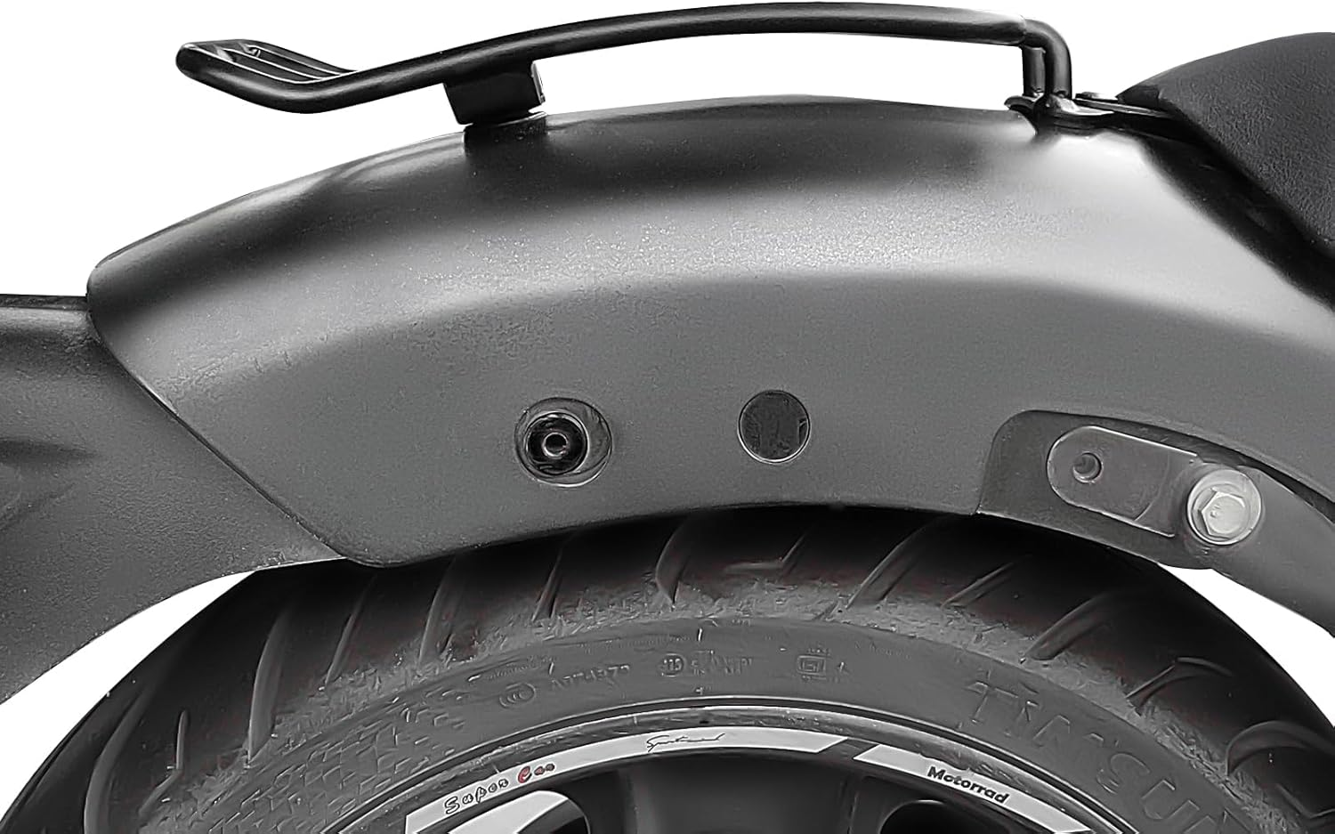 Rear Fender Solo Luggage Rack Exact Fit for Kawasaki Vulcan S VN650 Cafe ABS 2015-2024, Matte Black Powder Coated Finish image number 1