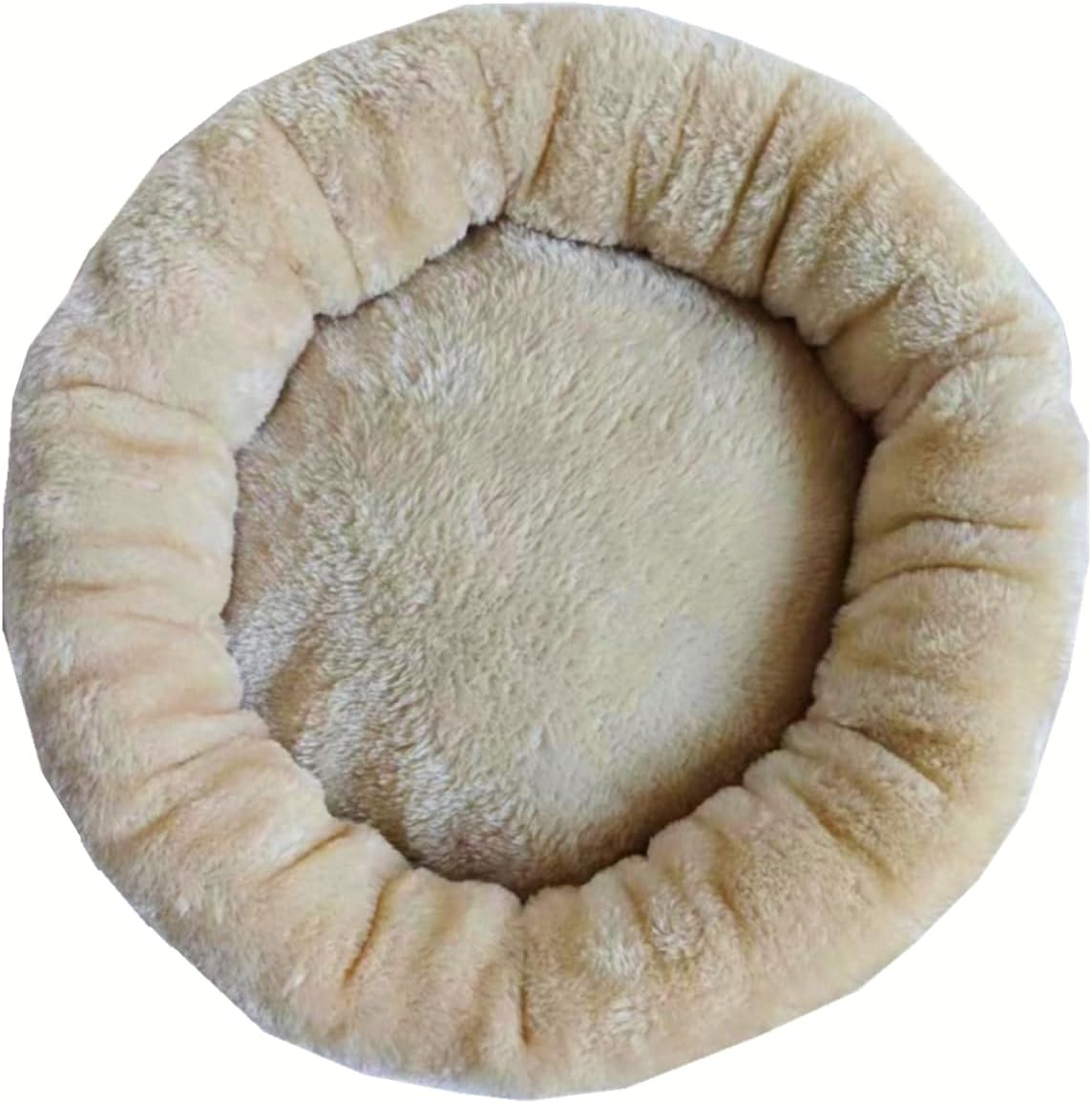 SHENGOCASE Cat Tree Tower Accessories Replacement Parts round Top Cushion Bed Cover for Cat Perch with Elastic Band (17.7", Beige) image number 6