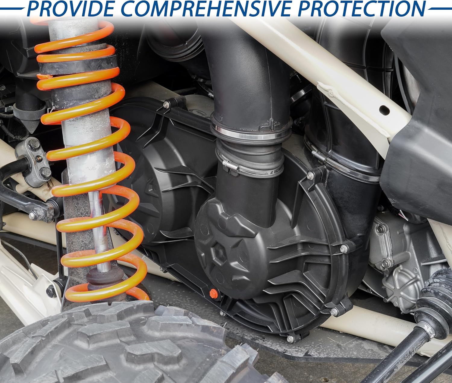 SAUTVS CVT Clutch Cover Variator Clutch Housing Outer for Can-Am Maverick X3 Max 2017-2024 Accessories, Replace #420212508 image number 2