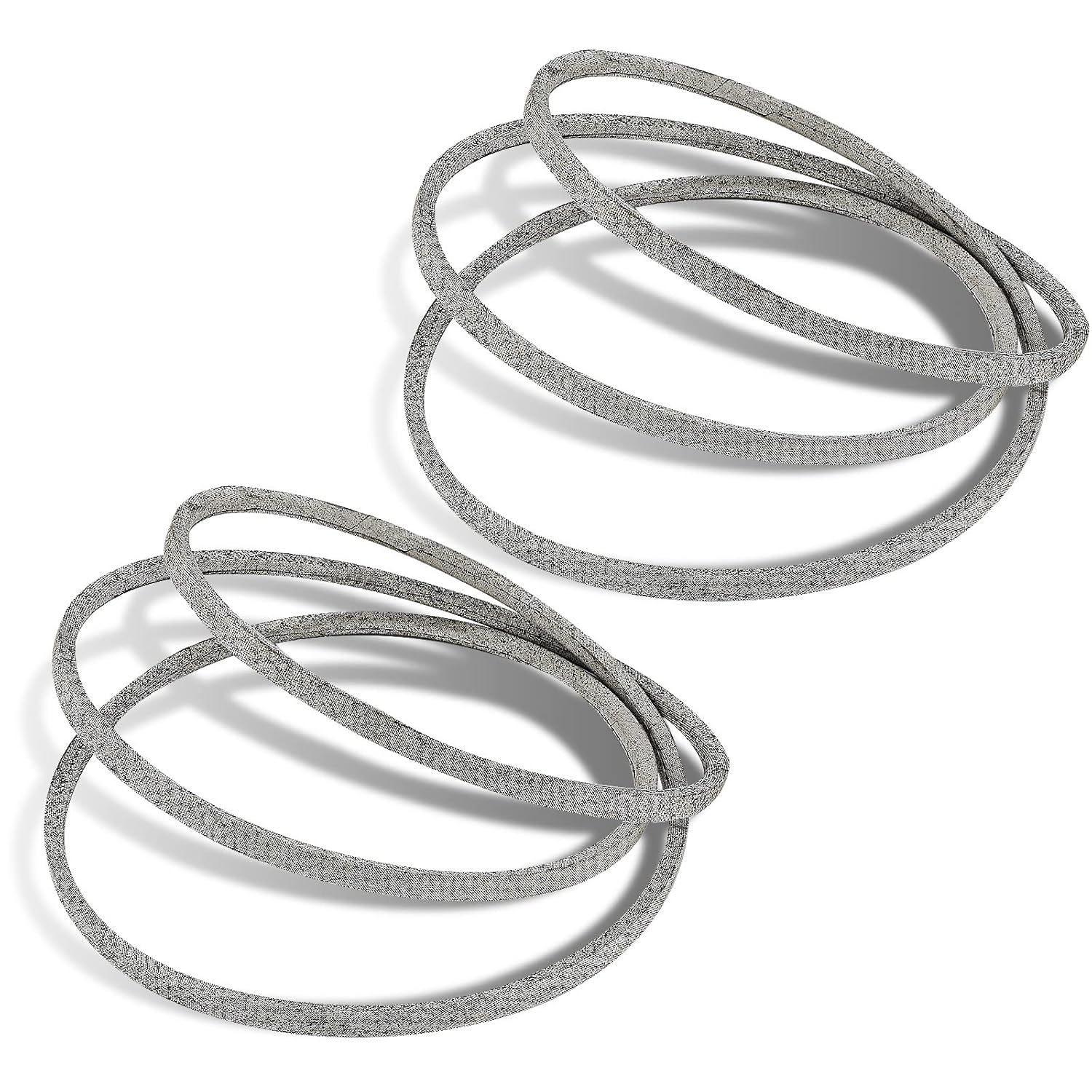 2Pcs 42In Lawn Mower Deck Belt, Heavy Duty Lawn Mower Deck Belt Compatible with John Deere Lawn Mower Replaces Part Number GX20072 Deck Drive Belts Compatible with 100 D100 E100 Series image number 4