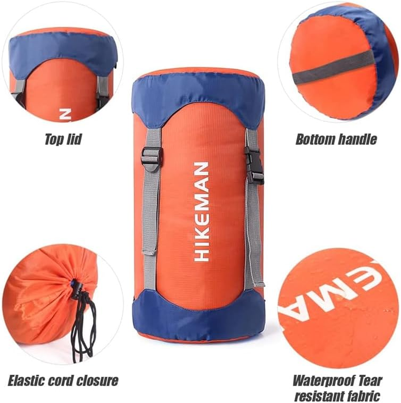 AIMALL Waterproof Compression Stuff Sack Outdoor Camping Storage Bag Sleeping Bag Cover, Adjustable Straps, 4 Sizes, Tear-Resistant image number 6