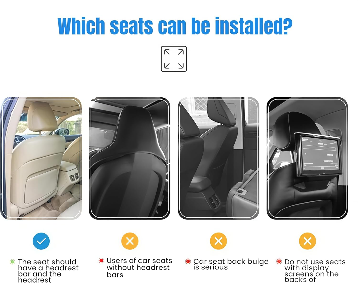 Seceles Car Laptop Desk, Automotive Foldable Laptop Mount Tray and Notebook Eating Wheel Desk, Car Food Eating Tray for Steering Wheel and Back Seat (Black) image number 5