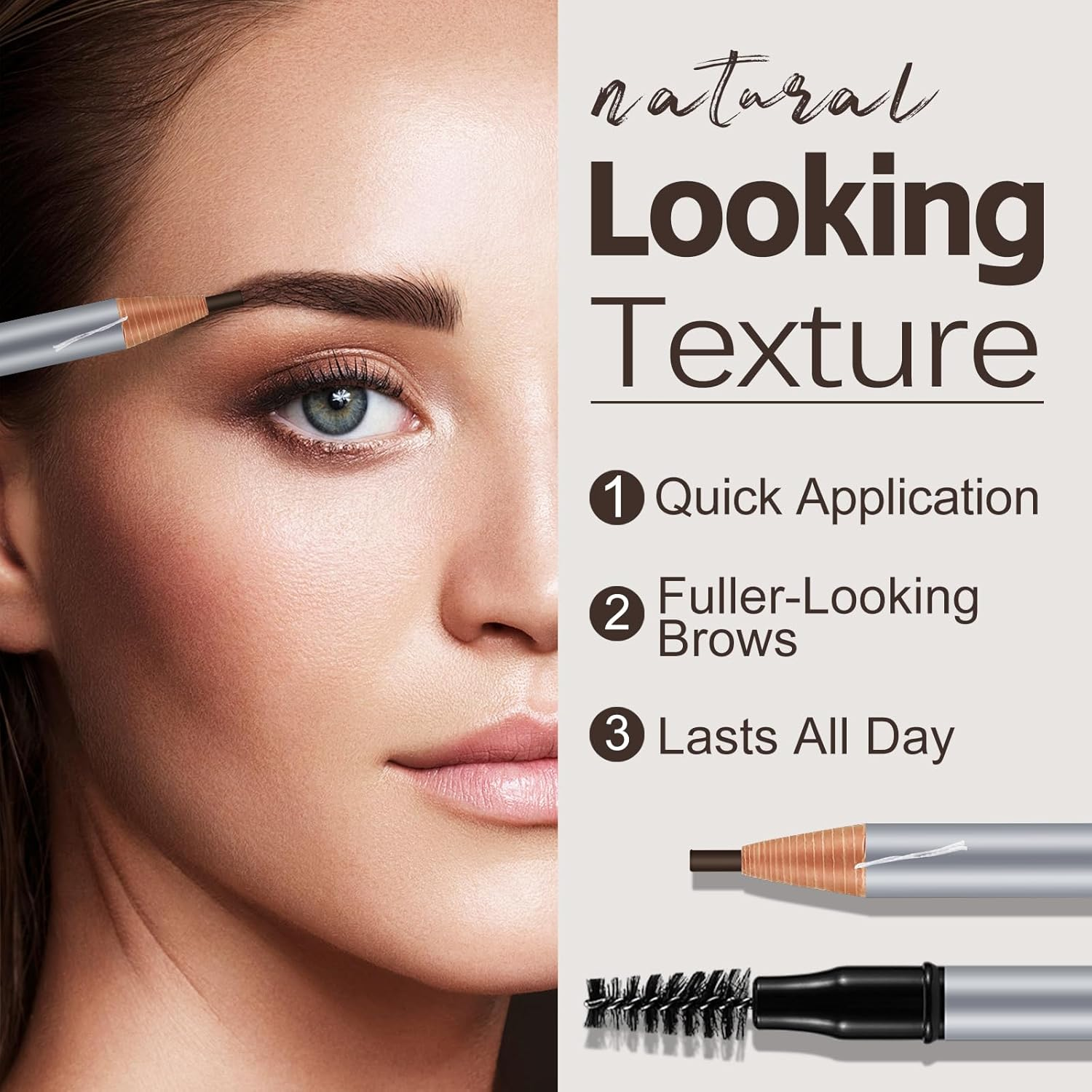 Apooliy Waterproof Eyebrow Pencil,Pull Cord Brow Pen Long Lasting,Microblading Supplies Brow for Marking Filling Outlining Eye Brow Liners image number 4