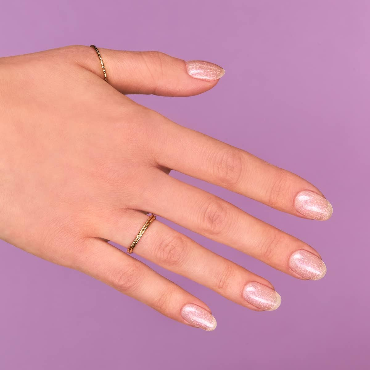 164 UV Nail Polish Hybrid Semilac Pink Crystals 7 Ml