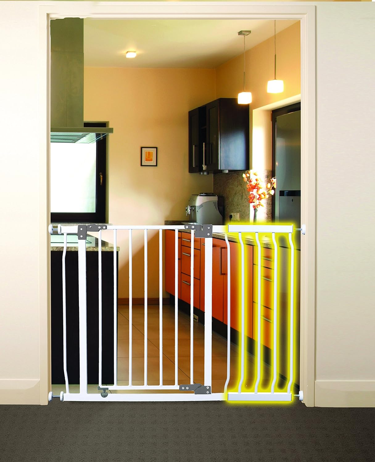 Dreambaby 3 Bar Liberty Gate Extension, 27 Cm Width, White image number 2