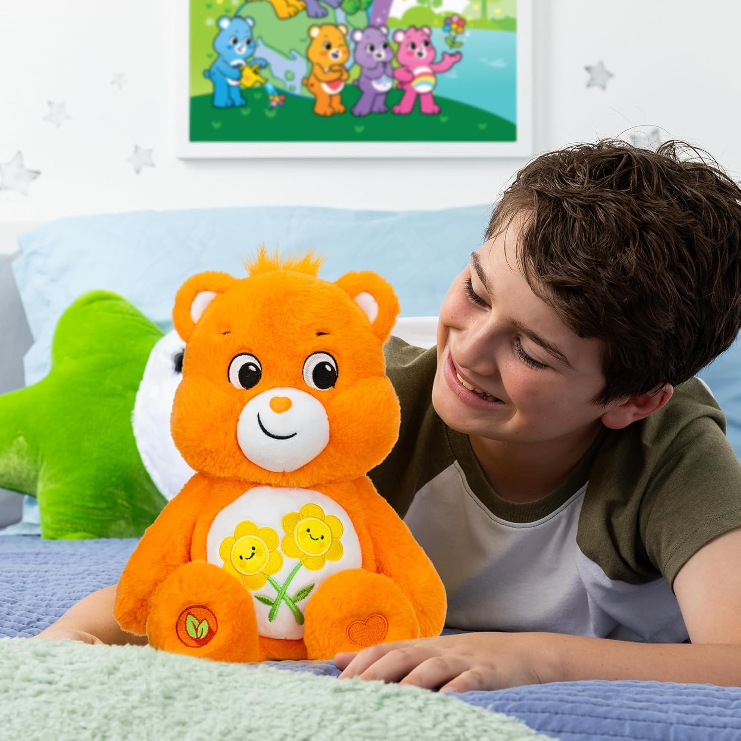 Care Bears 22138 Care Bears-14 Inch Medium Plush-Friend Bear, Multicolor image number 6