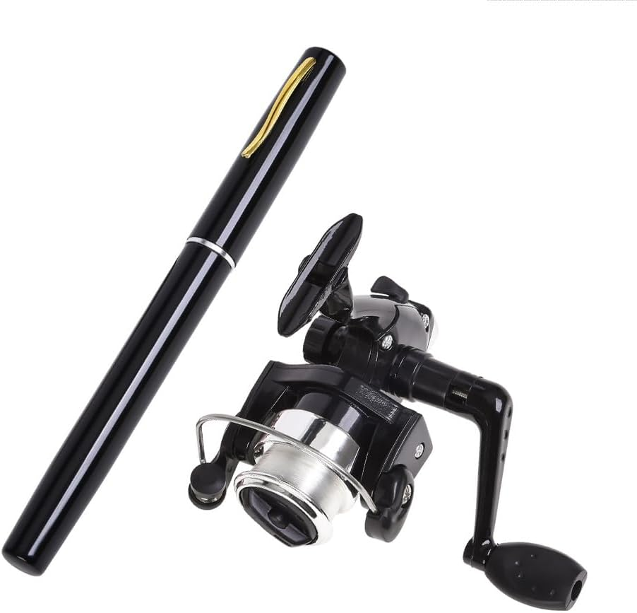 Pen Fishing Rod Reel Combo Set Premium Mini Pocket Collapsible Fishing Pole Kit Telescopic Fishing Rod with Spinning Reel image number 3