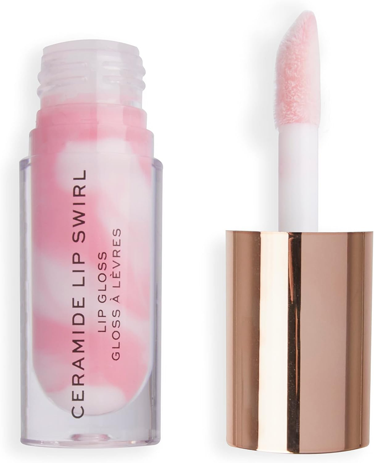 Makeup Revolution, Lip Swirl Ceramide Gloss, Lip Gloss, Pure Clear Gloss, 4.5 Ml