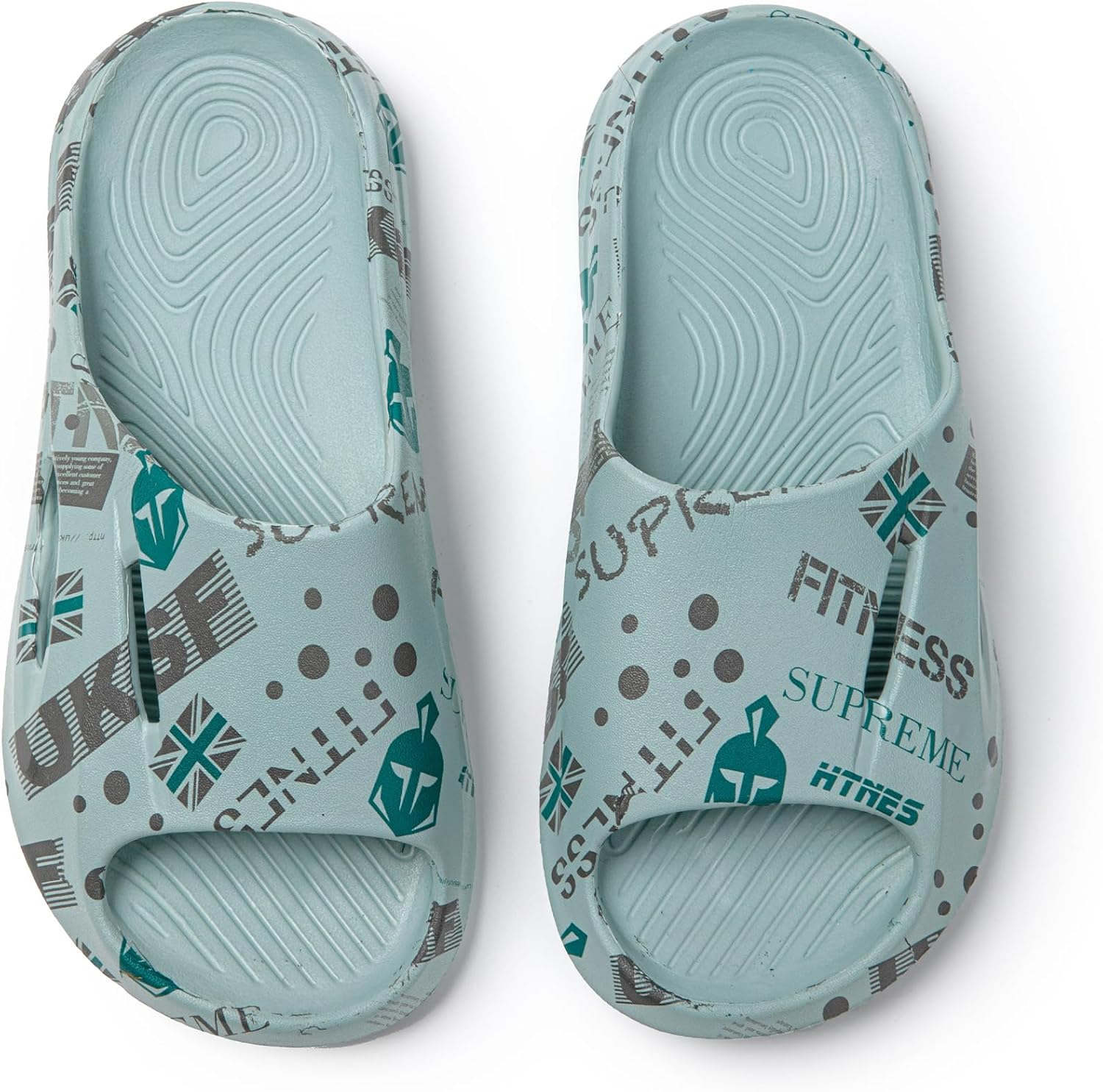 JOMIX Damen Badeschuhe Sommer Badeschlappen EVA Leicht Badelatschen Rutschfest Schlappen image number 4