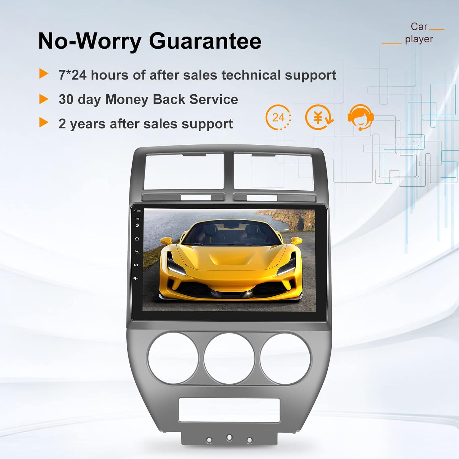 [2G+32G] Car Radio for Jeep Compass Patriot 2007 2008 2009, for Jeep Compass 2007-2009 Can Be Used with 10.1-Inch Stereo image number 5