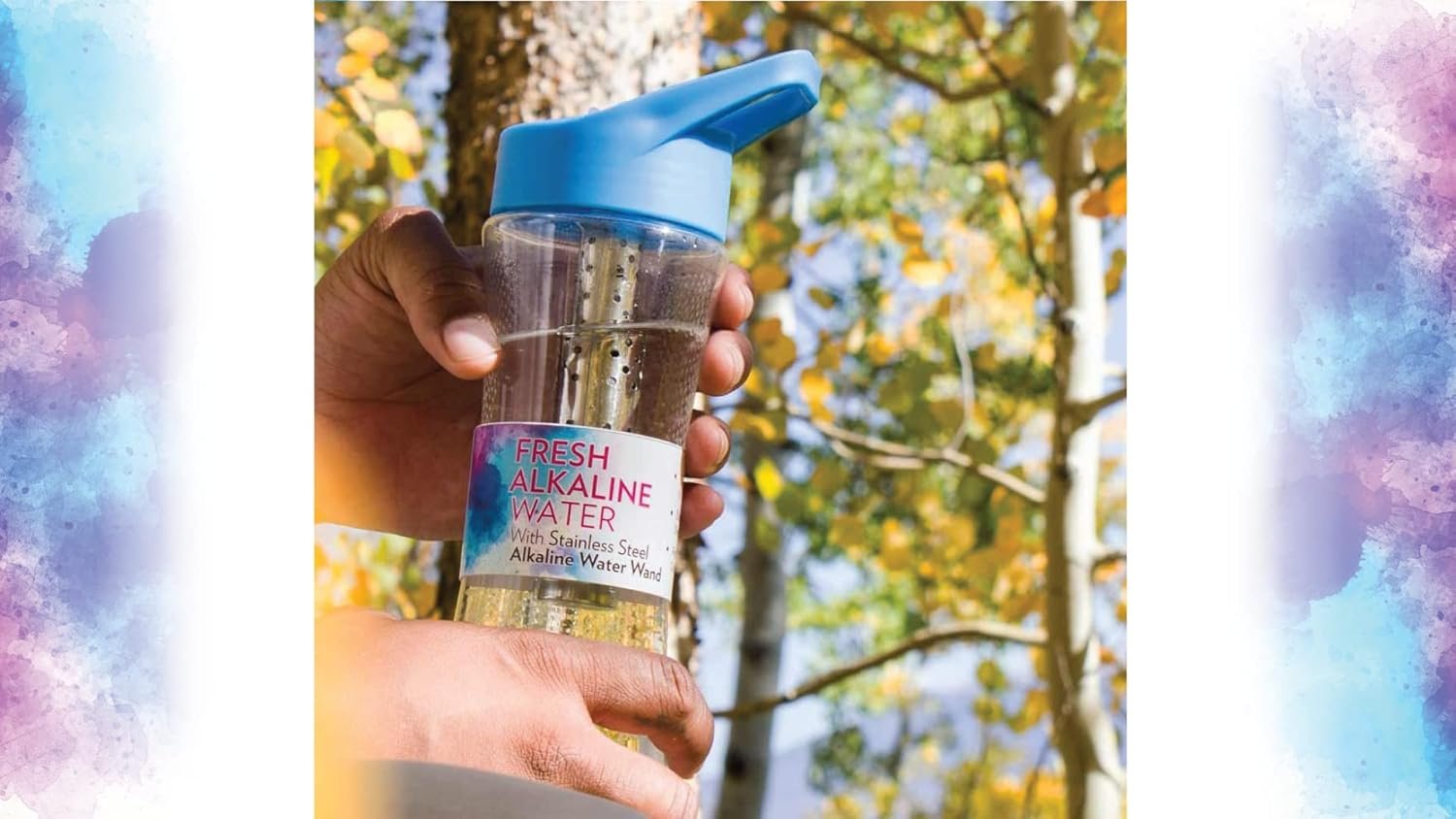 Enviro Products Alkaline Water Bottle with Stainless Steel Alkaline Water Wand, Clear, 700 Ml Capacity image number 5