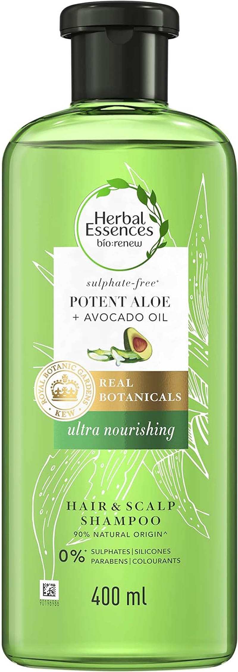 Herbal Essences Bio, Renew Potent Aloe + Avocado Oil Hair and Scalp Shampoo 400Ml image number 3
