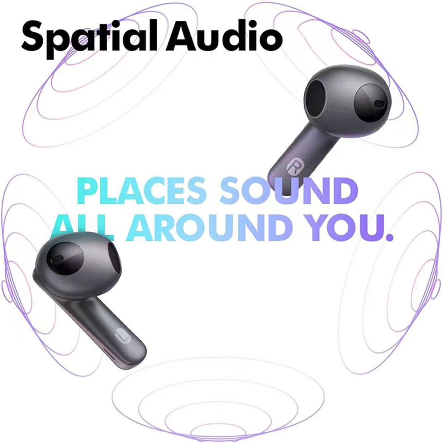 Eosnow Language Translator Earbuds,3 Translation Modes Voice Translator Earbuds,Real Time Voice Broadcasting 144 Languages Translation,For Lectures Transnational Conference image number 1